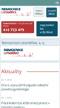 Mobile Screenshot of nemocnice-lt.cz