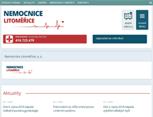 Tablet Screenshot of nemocnice-lt.cz